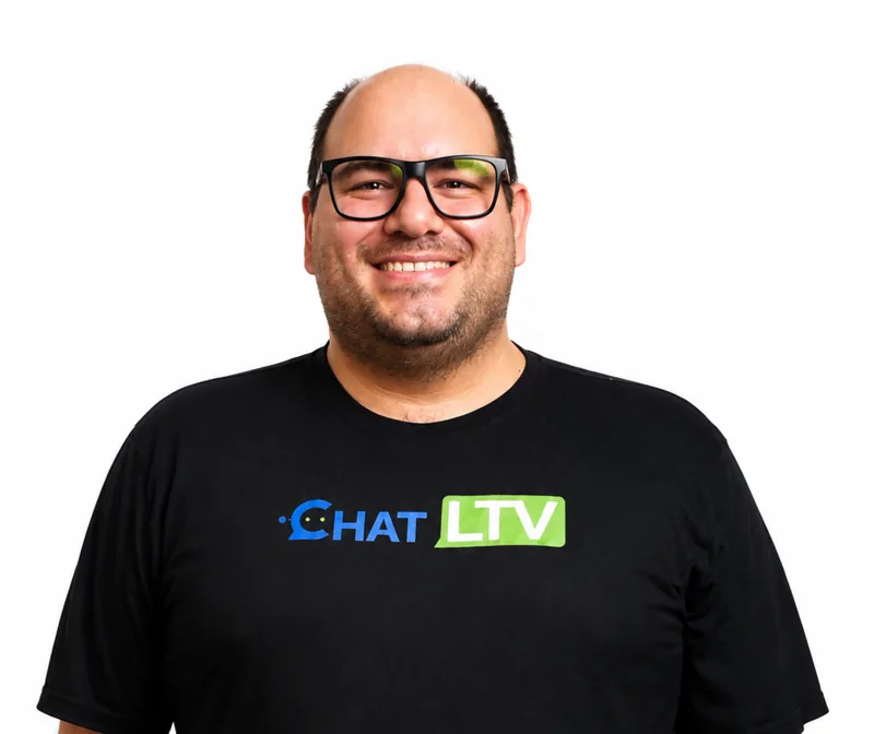 Foto de Gustavo Aun Navarro, fundador do ChatLTV