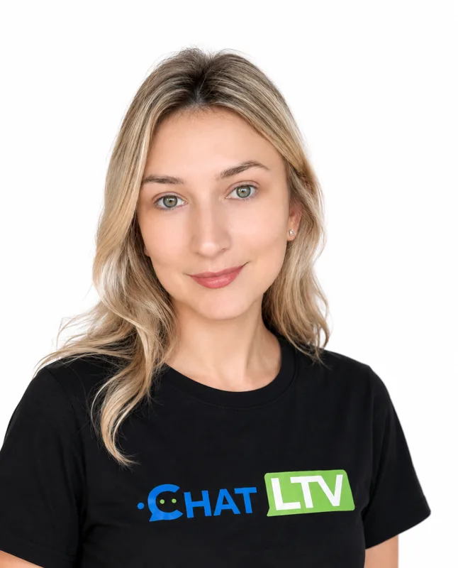 Foto de Tainá Kaminski, sócia do ChatLTV